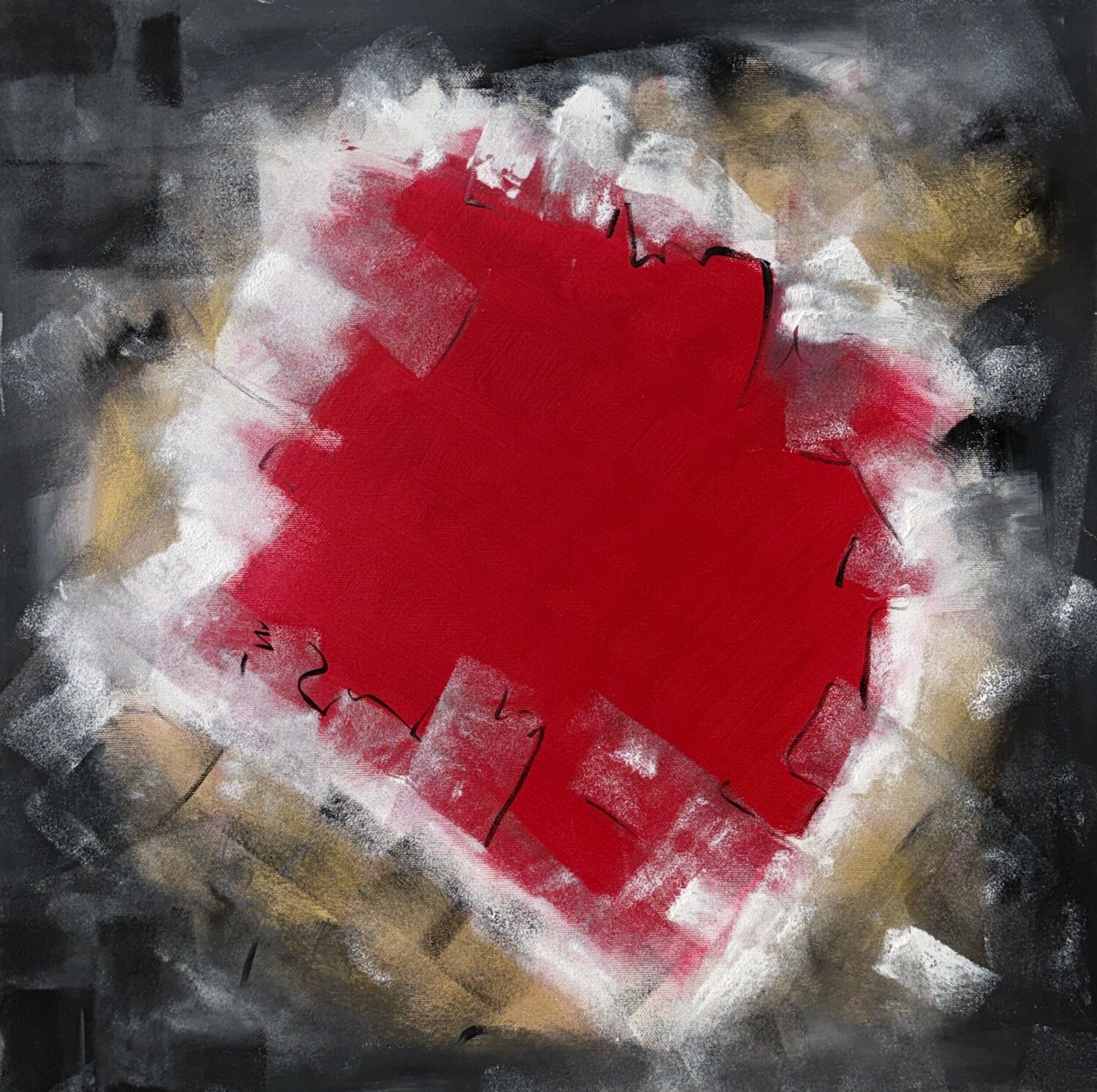 ESPLOSIONE INTERIORE Silvana Di Vora Original painting for sale