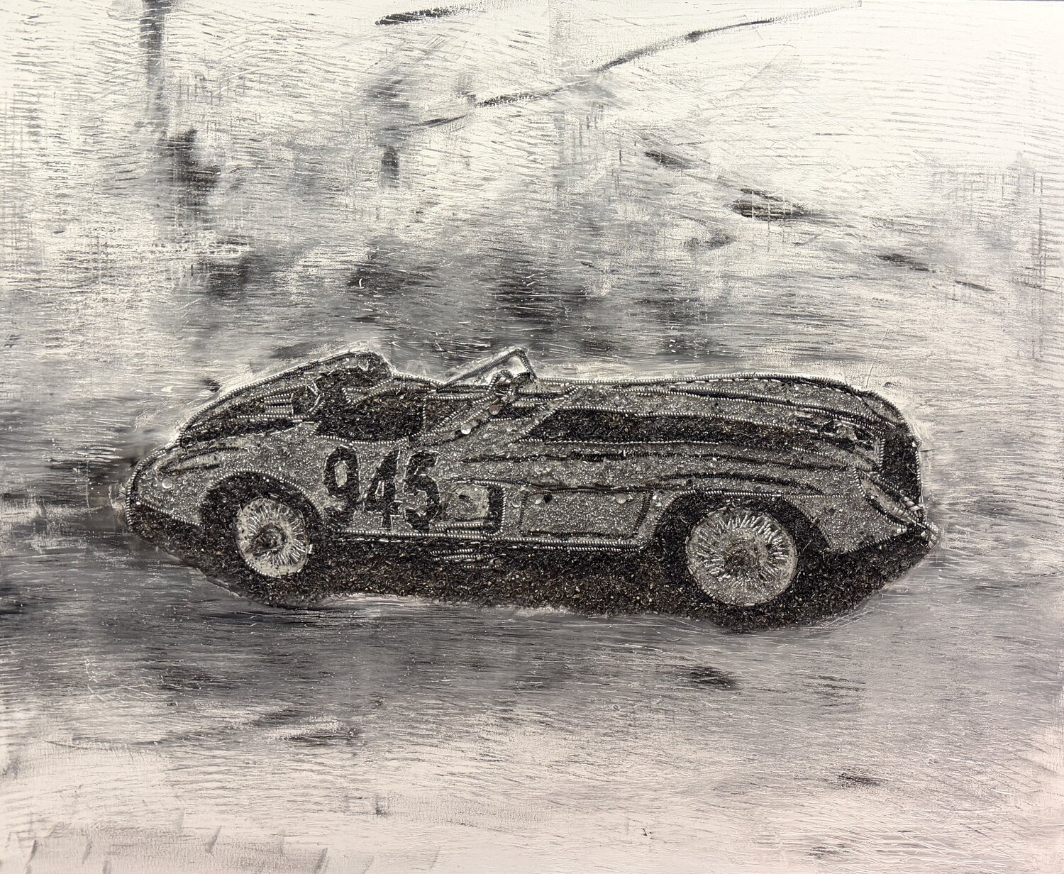 MERCEDES SLR 300 Mille Miglia - LA BELLEZZA Silvana Di Vora Sculpture for sale