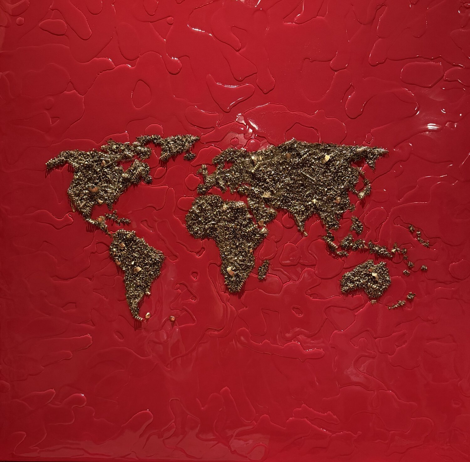 RED WORLD, LOVE Silvana Di Vora Sculpture for sale