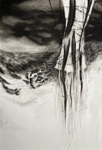 Veil of Storms by Philippe Briade, Drawing for Sale on Select