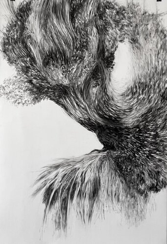 Falling Currents by Philippe Briade, Drawing for Sale on Select