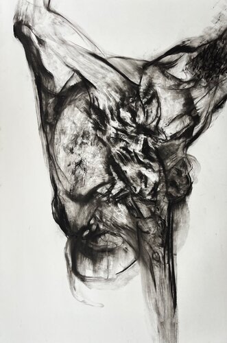 Tribute to Francis Bacon by Philippe Briade, Drawing for Sale on Select