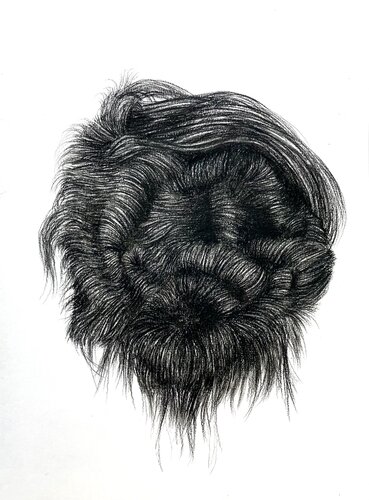 In the Curl of Thought by Philippe Briade, Drawing for Sale on Select