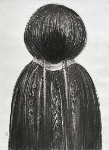 Braiding memories by Philippe Briade, Drawing for Sale on Select