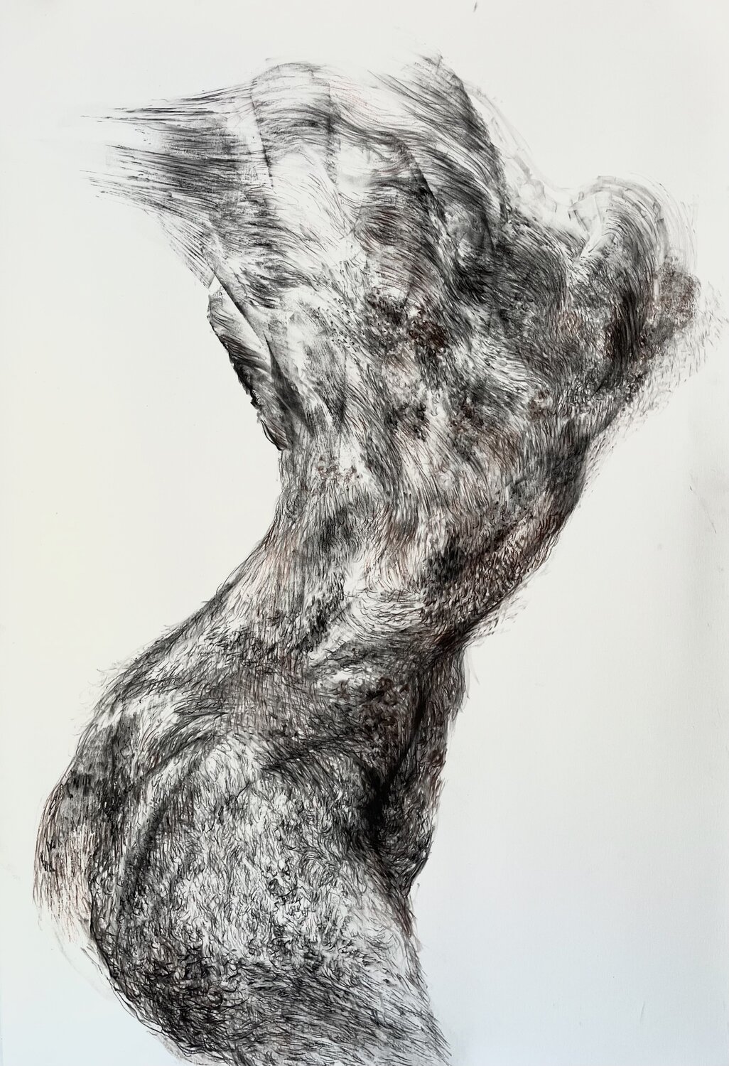 Walking Through My Inner Land Philippe Briade Drawing for sale