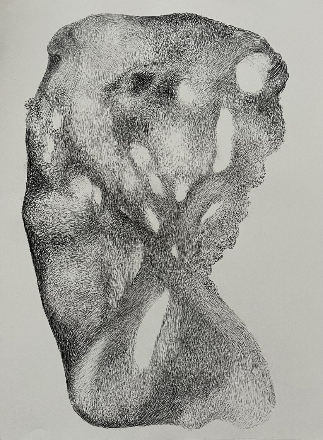 Body of Laces - Corps de Dentelle Philippe Briade Drawing for sale