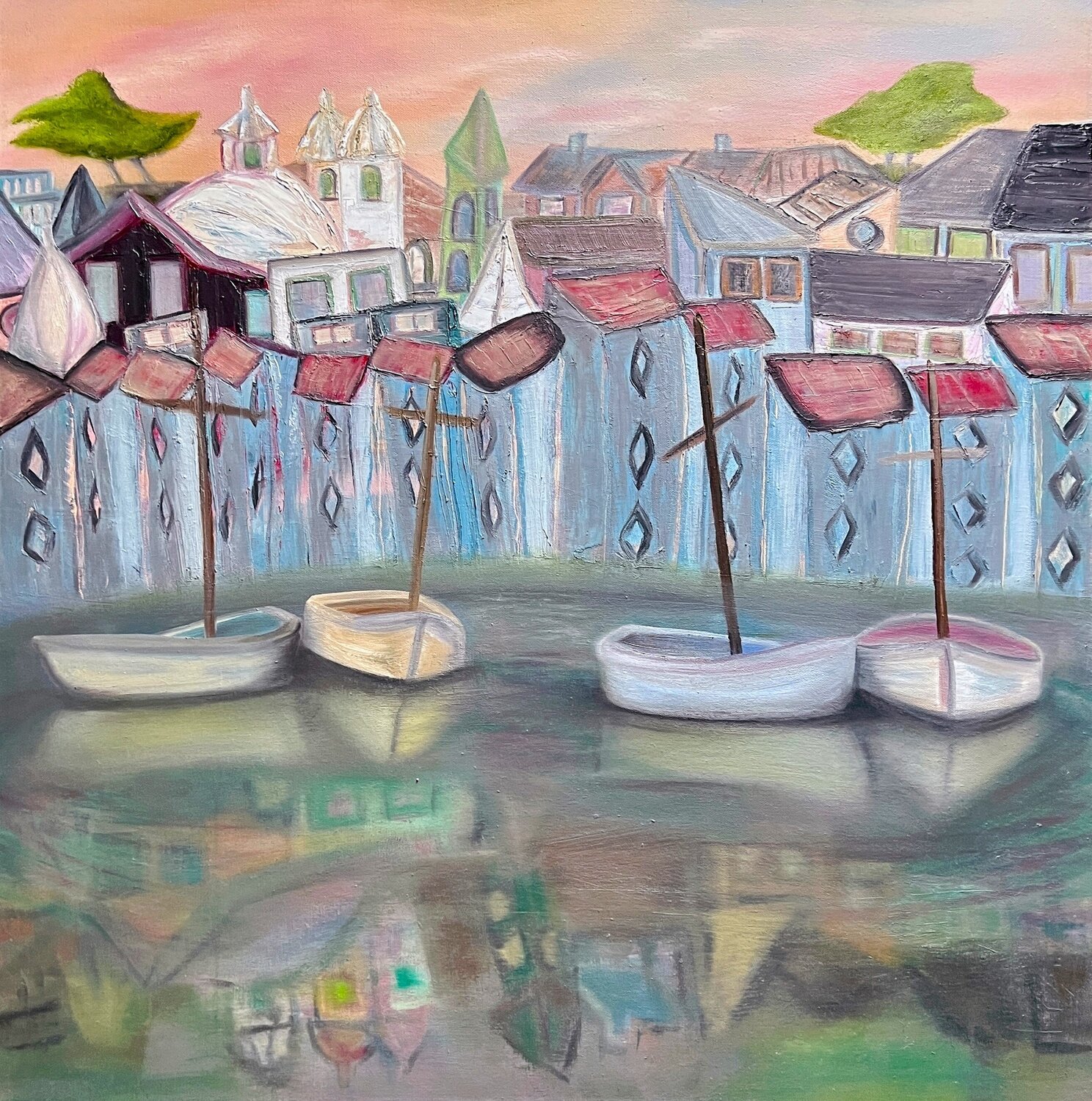 Blush Logan Kirkpatrick Original painting for sale