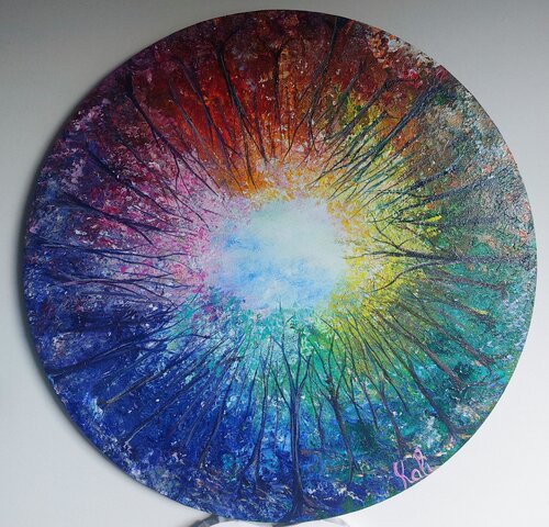 La Valse du temps by Nathalie Jarsaillon dite Kali, Painting for Sale on Select