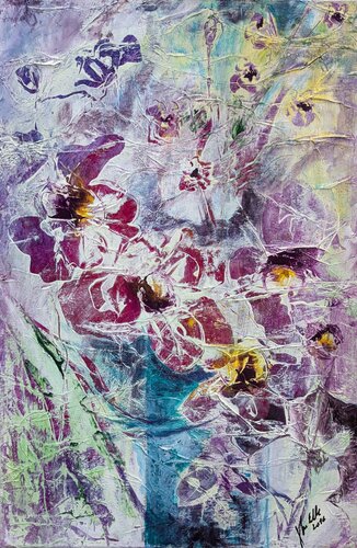 Orchideentraum by Edeltraud Steurer, Painting for Sale on Select