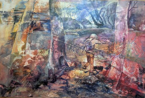 Die Wanderung by Edeltraud Steurer, Painting for Sale on Select
