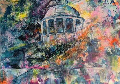 Josefinen Tempel (Baden bei Wien) by Edeltraud Steurer, Painting for Sale on Select