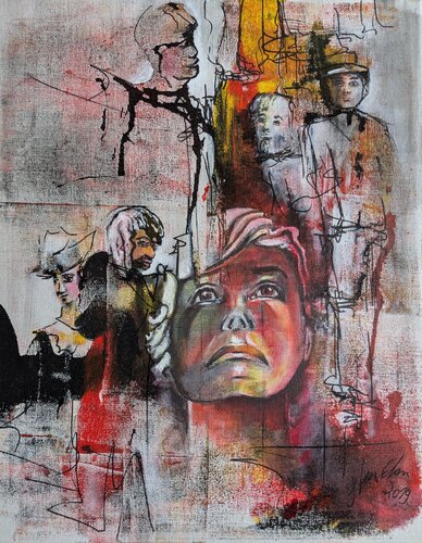 Wer bin ich! by Edeltraud Steurer, Painting for Sale on Select