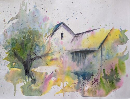 Ein Ort der bleibt by Edeltraud Steurer, Painting for Sale on Select