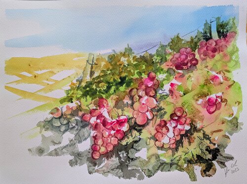 Spätlese by Edeltraud Steurer, Painting for Sale on Select