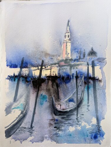 In Venedig sein by Edeltraud Steurer, Painting for Sale on Select