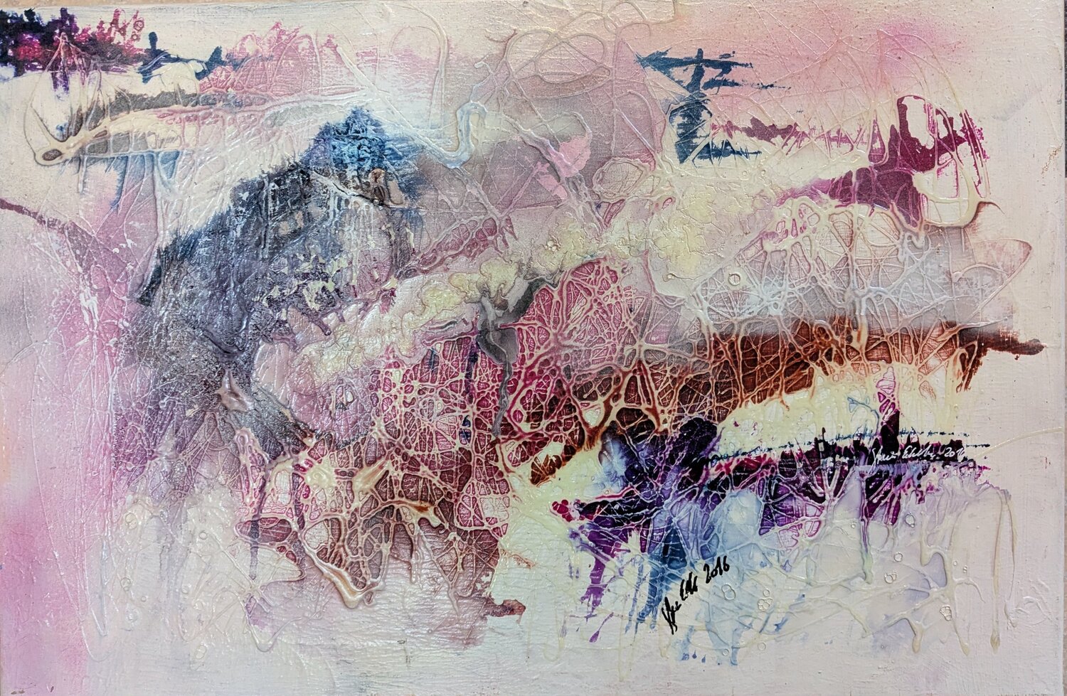 Einsamer Fels Edeltraud Steurer Original painting for sale