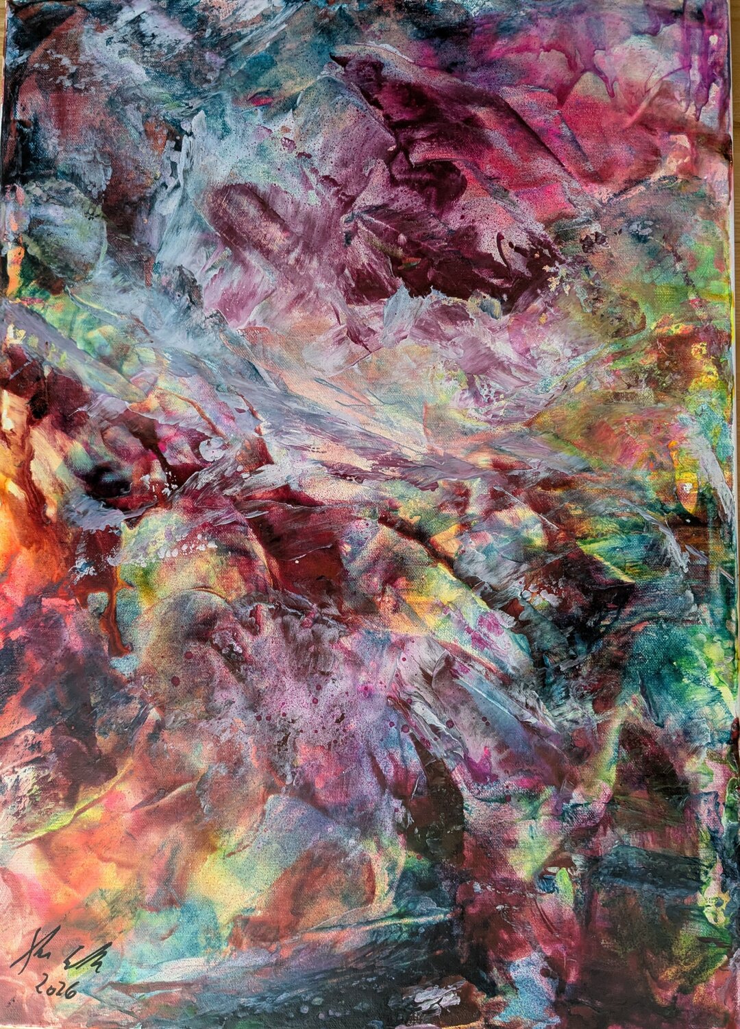 Bewegung der Stille Edeltraud Steurer Original painting for sale