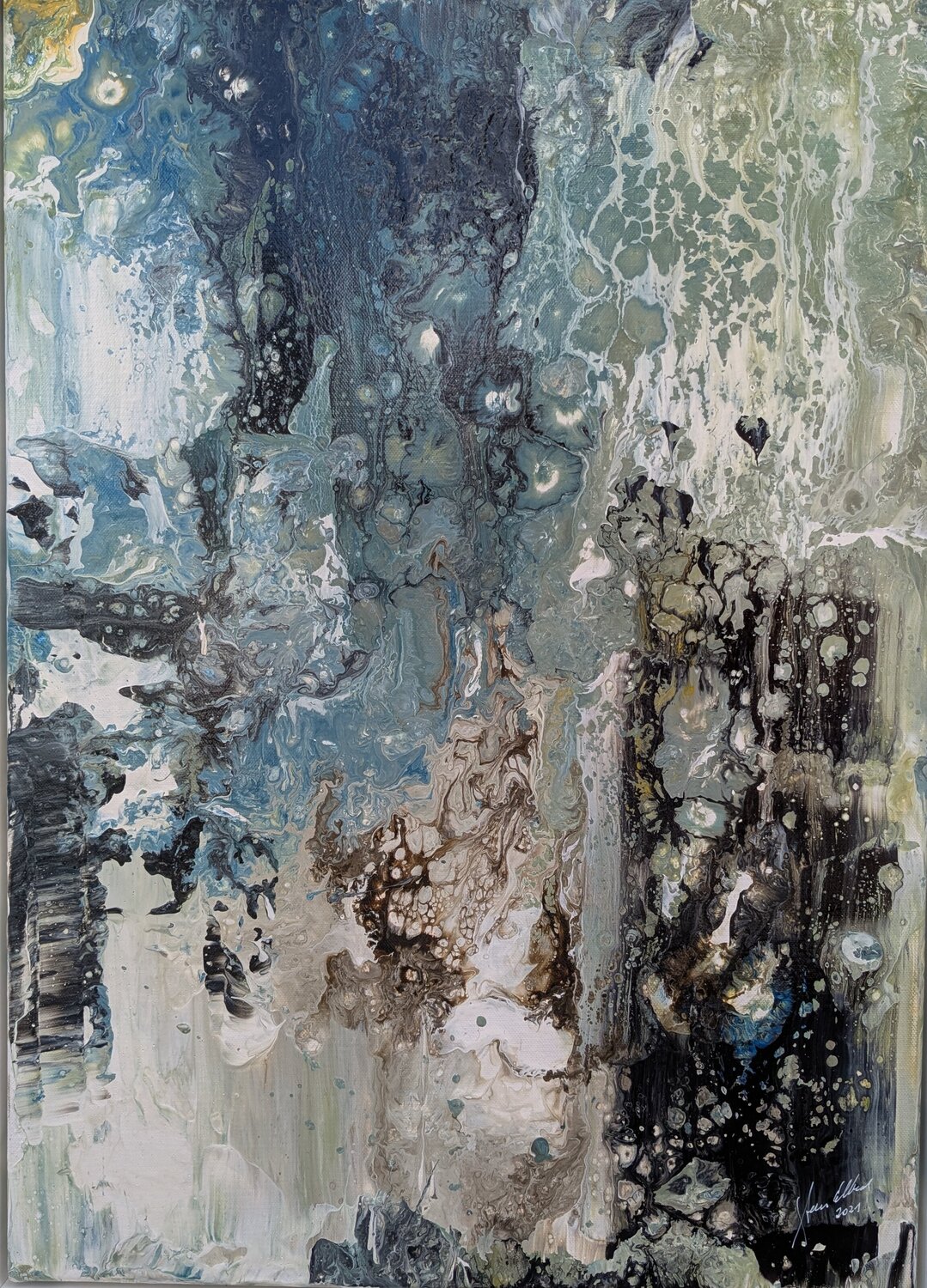 Klang der Tiefe Edeltraud Steurer Original painting for sale