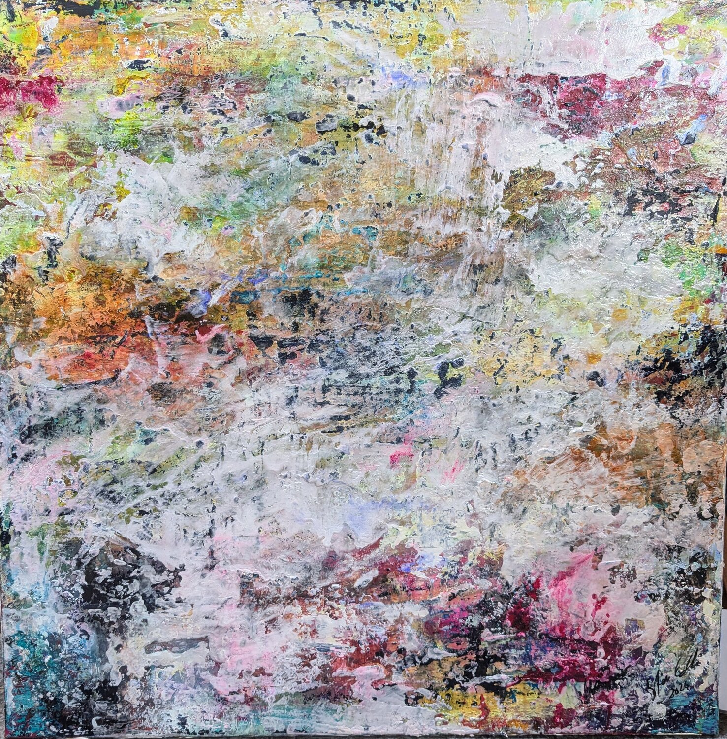 Textur der Zeit Edeltraud Steurer Original painting for sale