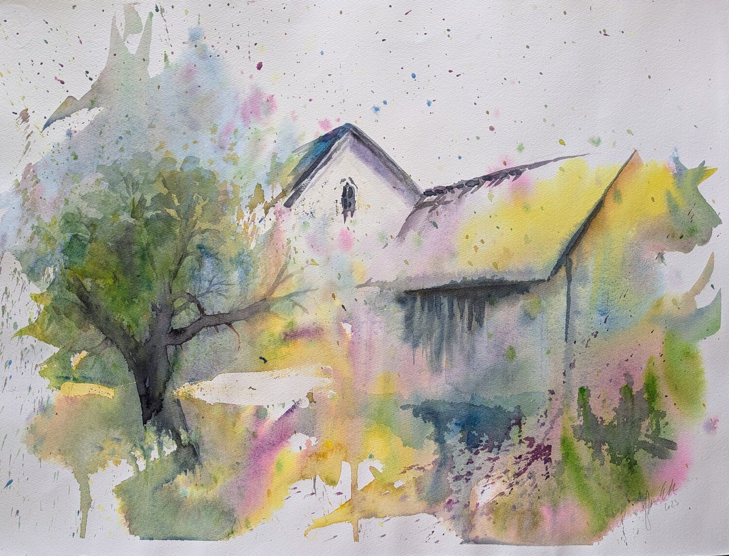 Ein Ort der bleibt Edeltraud Steurer Original painting for sale