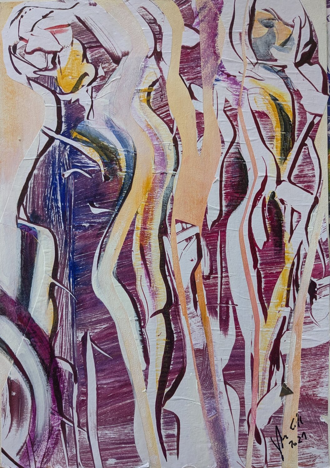 Die Damen Edeltraud Steurer Original painting for sale