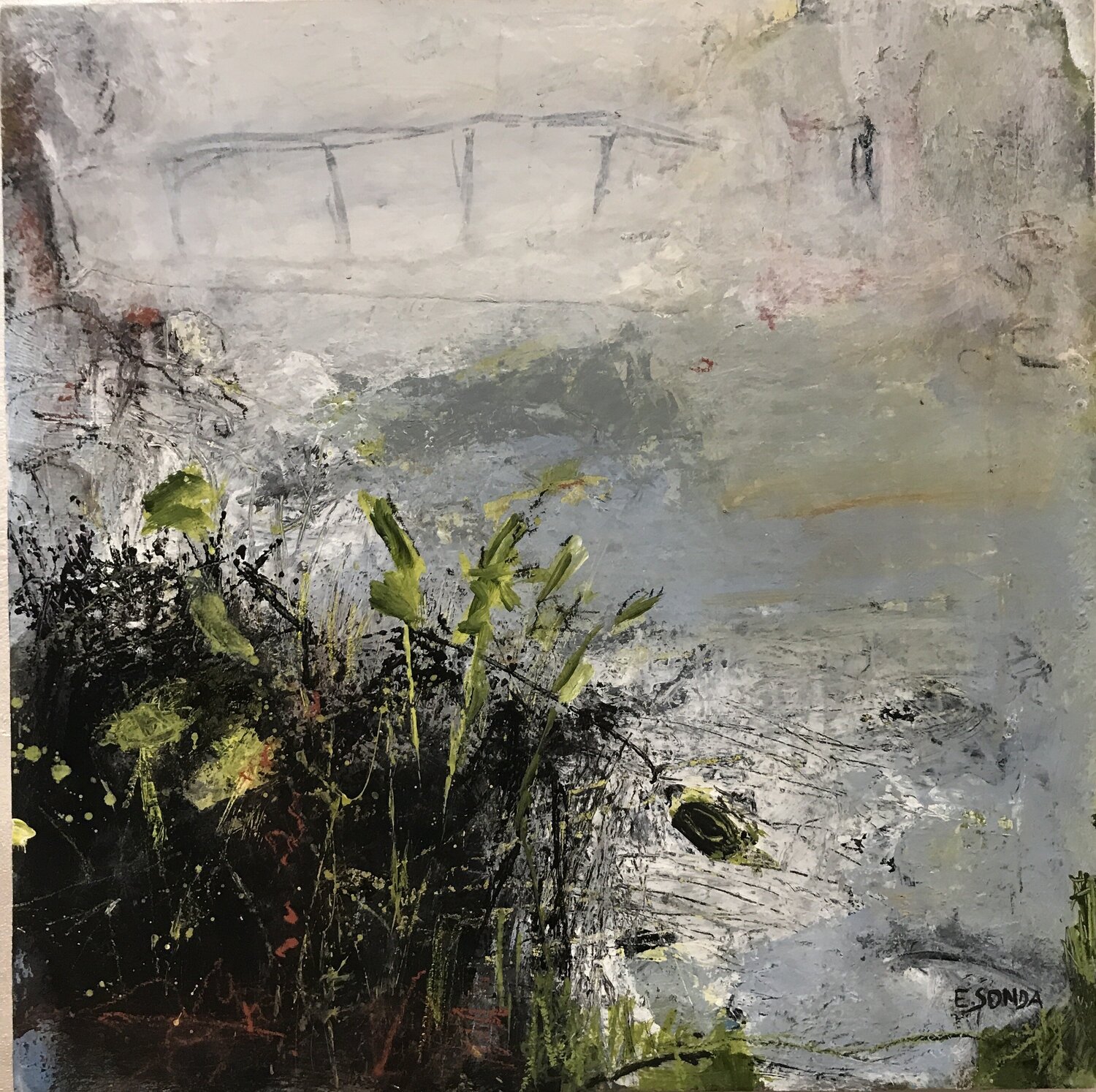 The bridge Elisabetta Sonda Original painting for sale