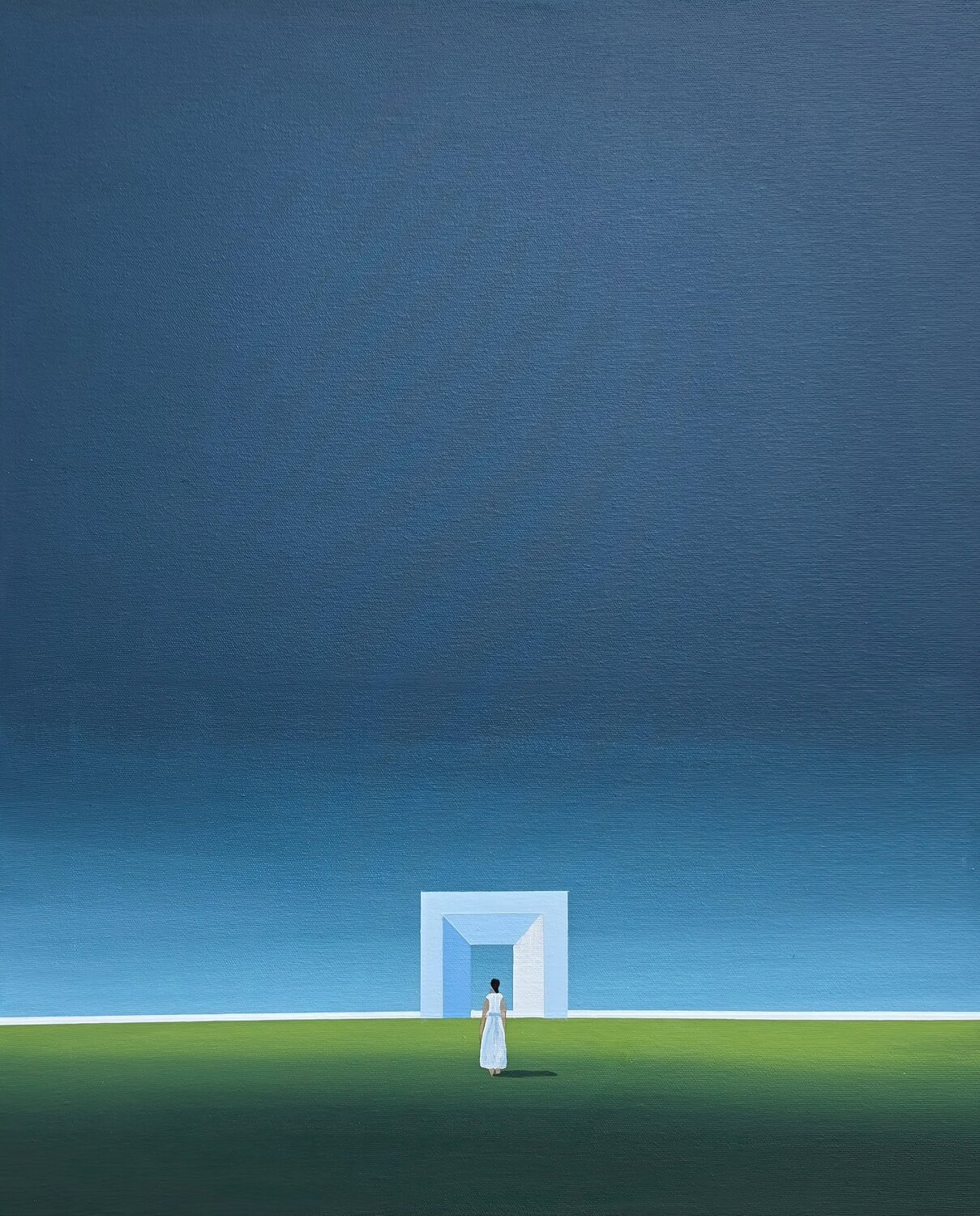 Plane, Threshold 11 Veronika Obushikhina Danilova Original painting for sale