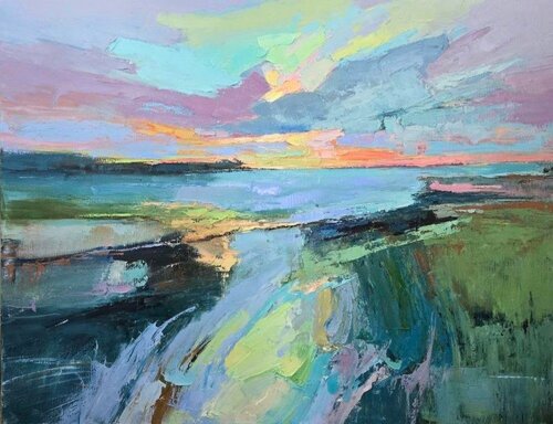 Landscape #49 by Margarita Manoli, Painting for Sale on Select