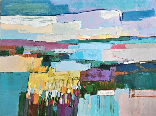 Blue Lake by Margarita Manoli, Painting for Sale on Select