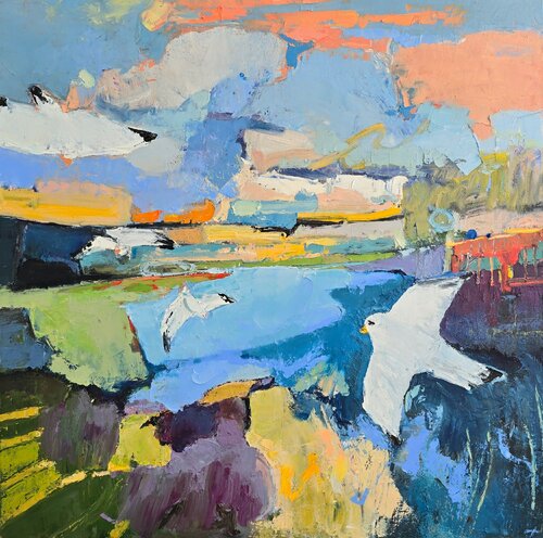 Landscape №21 by Margarita Manoli, Painting for Sale on Select