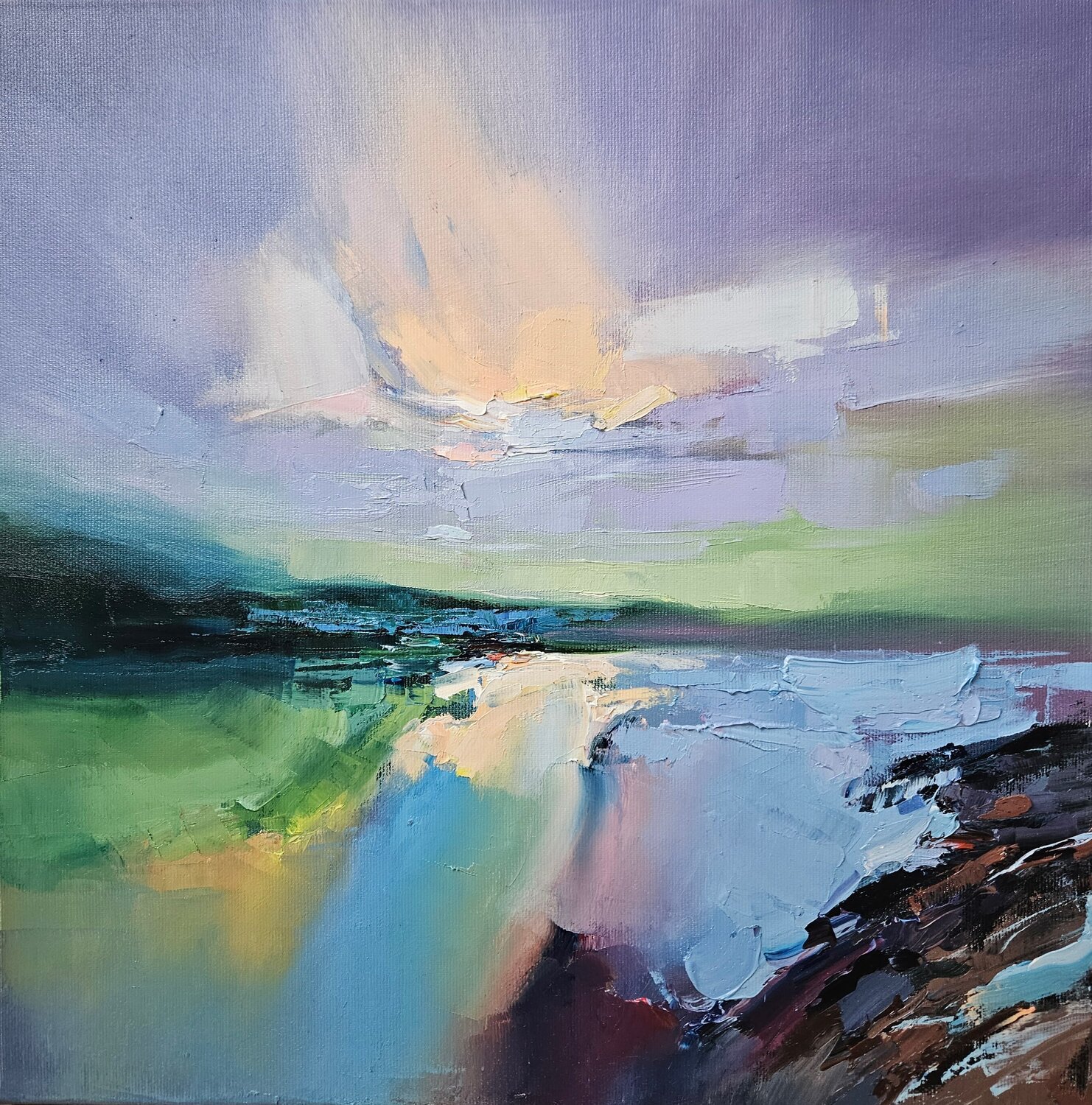 Landscape #57 Margarita Manoli Original painting for sale