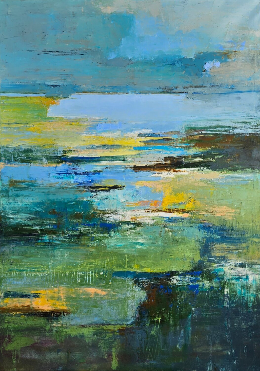 Landscape #91 Margarita Manoli Original painting for sale