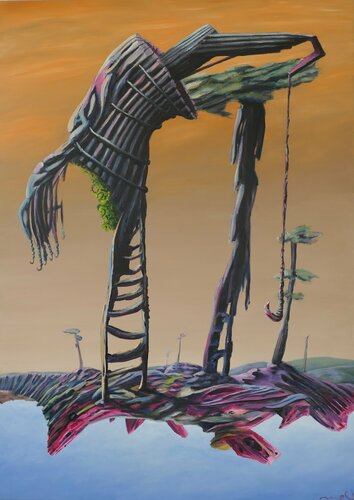 construction site by Mocx Dabbert, Painting for Sale on Select