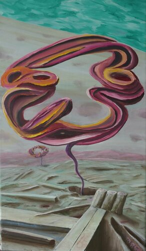 view of mars by Mocx Dabbert, Painting for Sale on Select