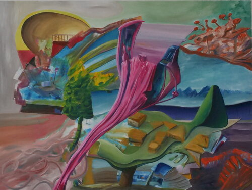 crane operator by Mocx Dabbert, Painting for Sale on Select