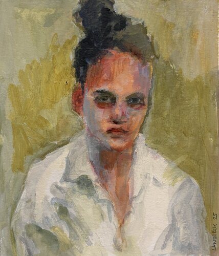Silent Study by Barbara Landbeck, Painting for Sale on Select