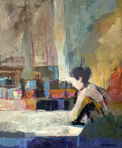Between Silence and Light by Barbara Landbeck, Painting for Sale on Select