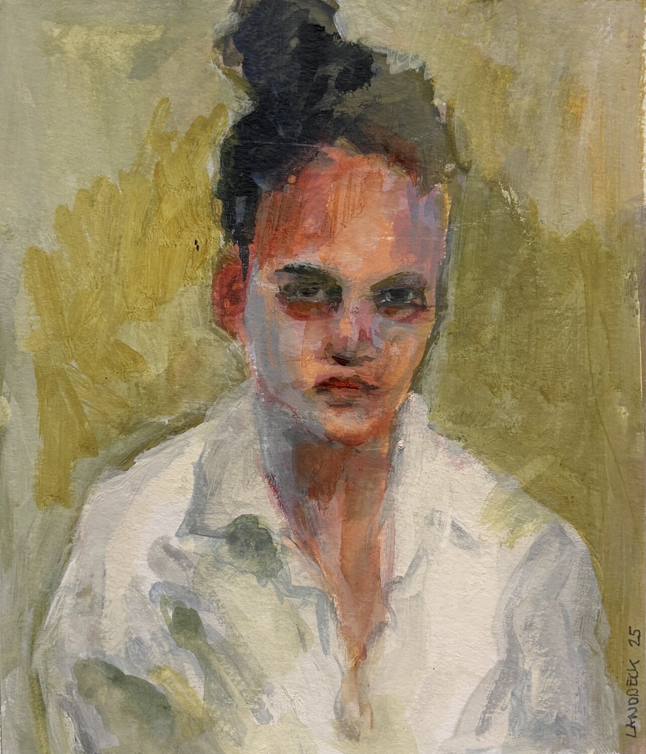 Silent Study Barbara Landbeck Original painting for sale