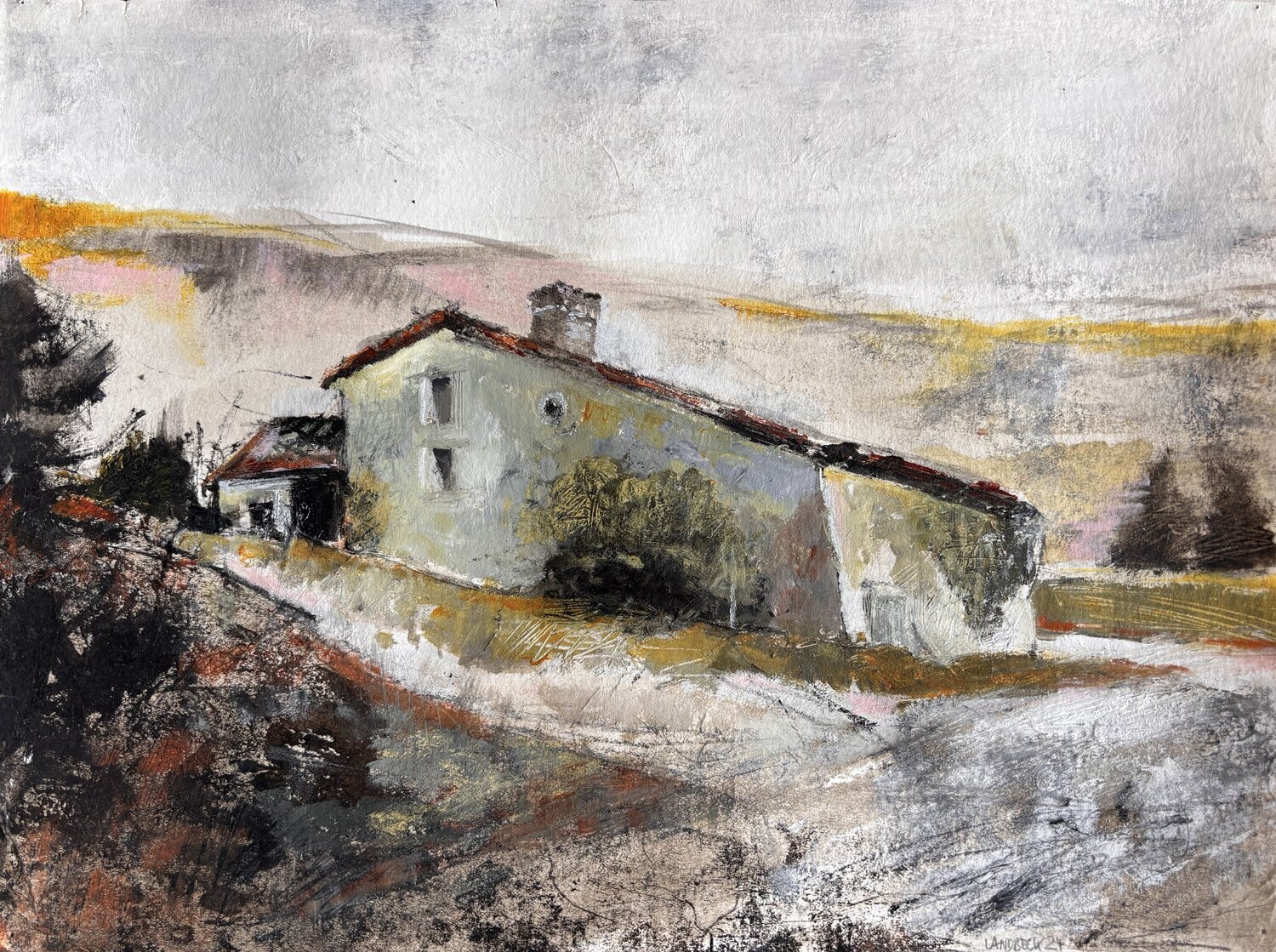 Verlassenes Haus Barbara Landbeck Original painting for sale