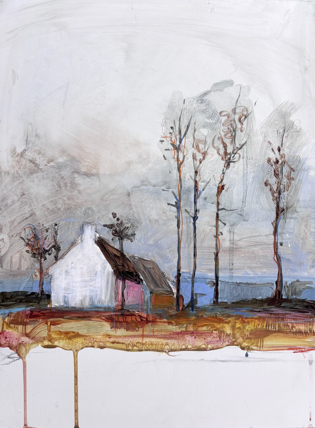 The House II Barbara Landbeck Original painting for sale