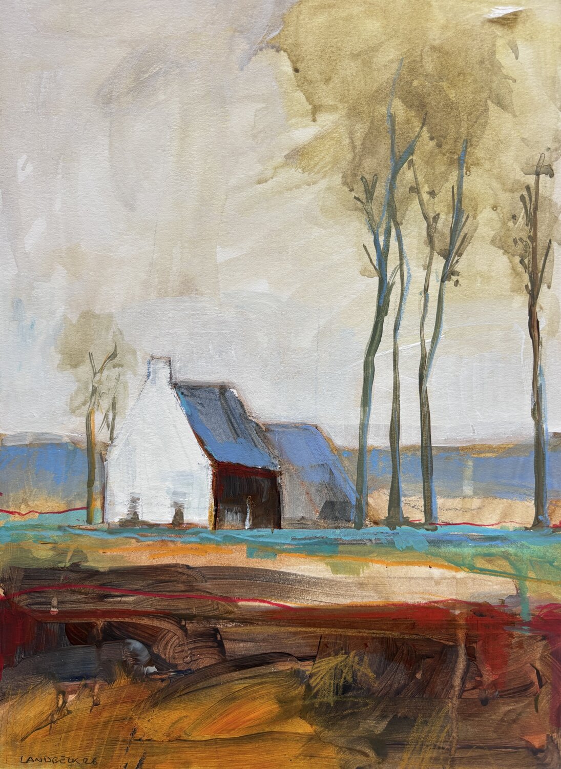 The House I Barbara Landbeck Original painting for sale