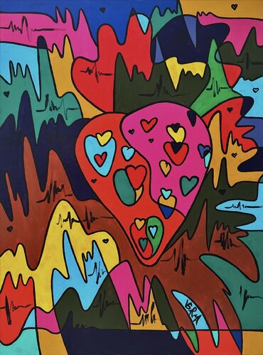 Strawberry Heart by Veronika Sarma, Painting for Sale on Select