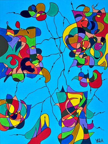 Celestial Castles by Veronika Sarma, Painting for Sale on Select