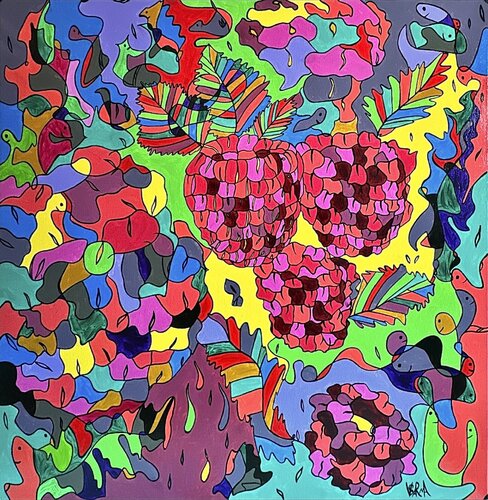Raspberry by Veronika Sarma, Painting for Sale on Select