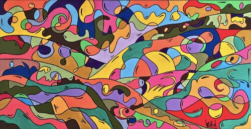 French Hills by Veronika Sarma, Painting for Sale on Select