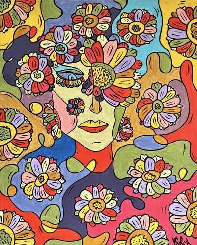 Camomile by Veronika Sarma, Painting for Sale on Select