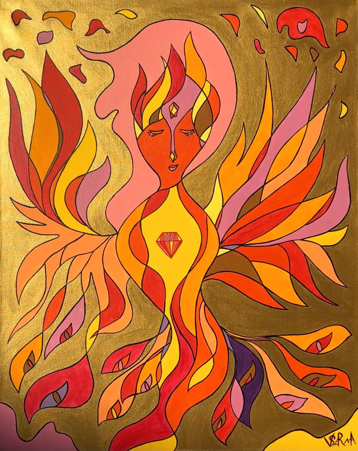 Phoenix Veronika Sarma Original painting for sale