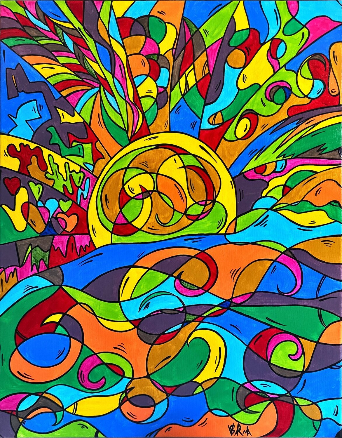 Sunset Veronika Sarma Original painting for sale