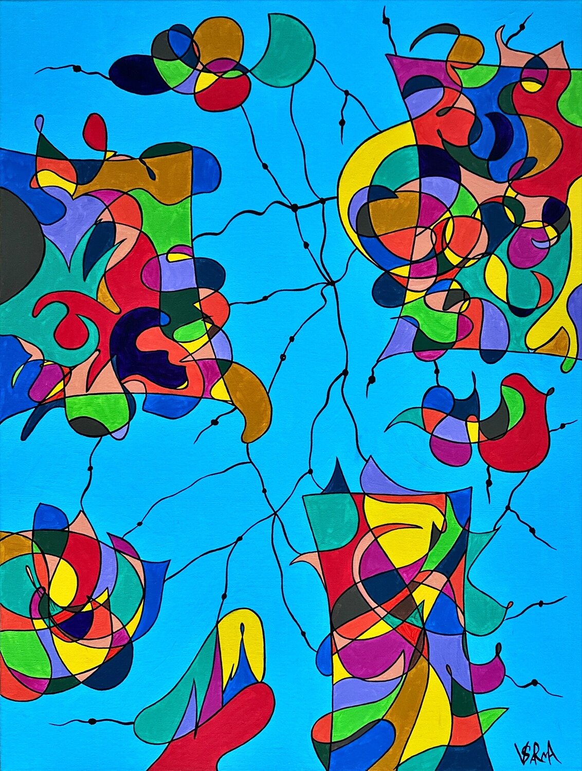 Celestial Castles Veronika Sarma Original painting for sale