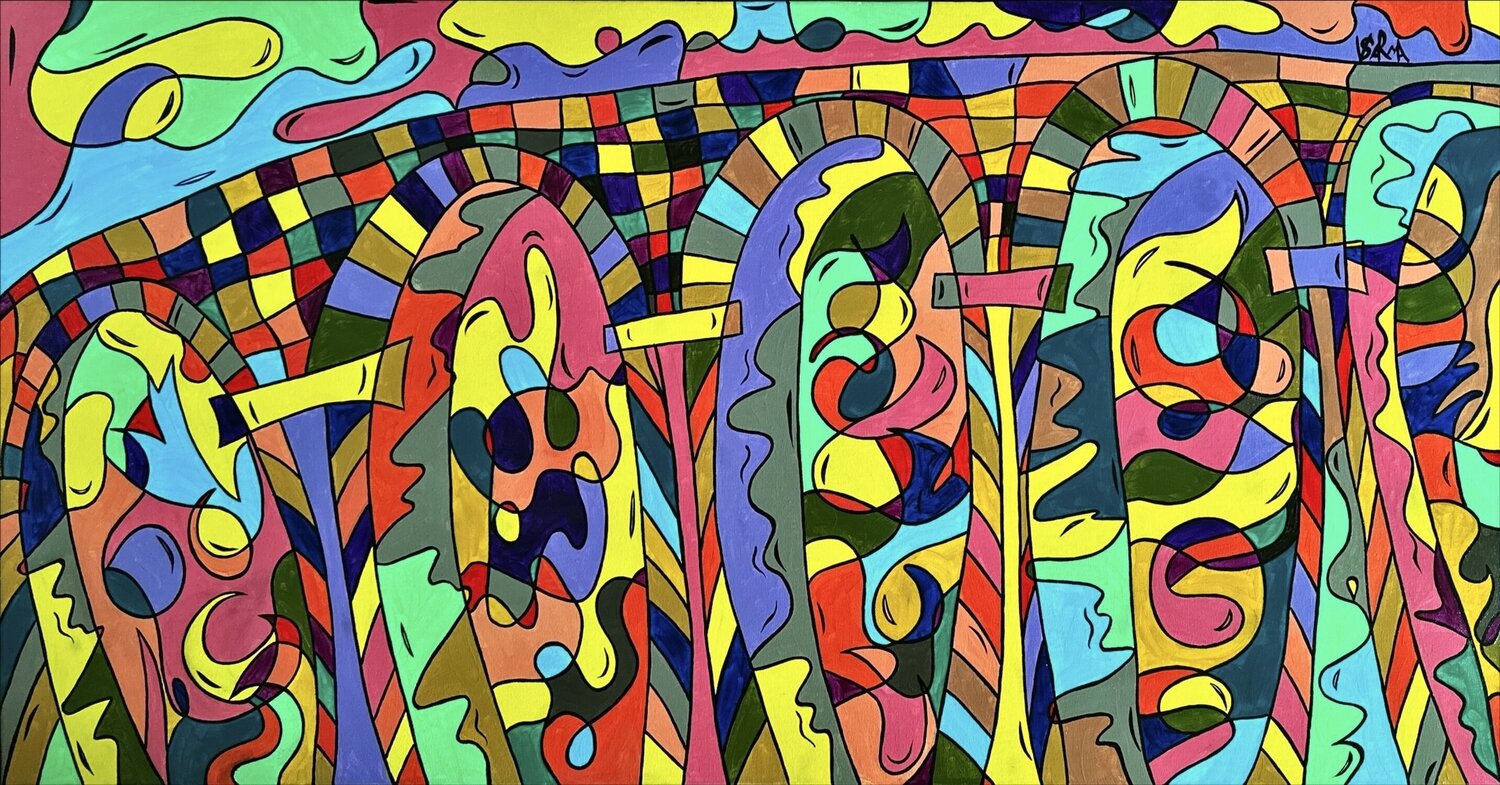 Viaduct Veronika Sarma Original painting for sale